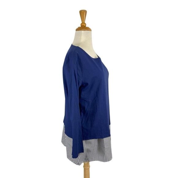 Lagenlook M Chinese XL Top Deconstructed Office Layered Career - Picture 3 of 8